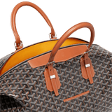 Goyard Bowling 45 Bag Black Tan