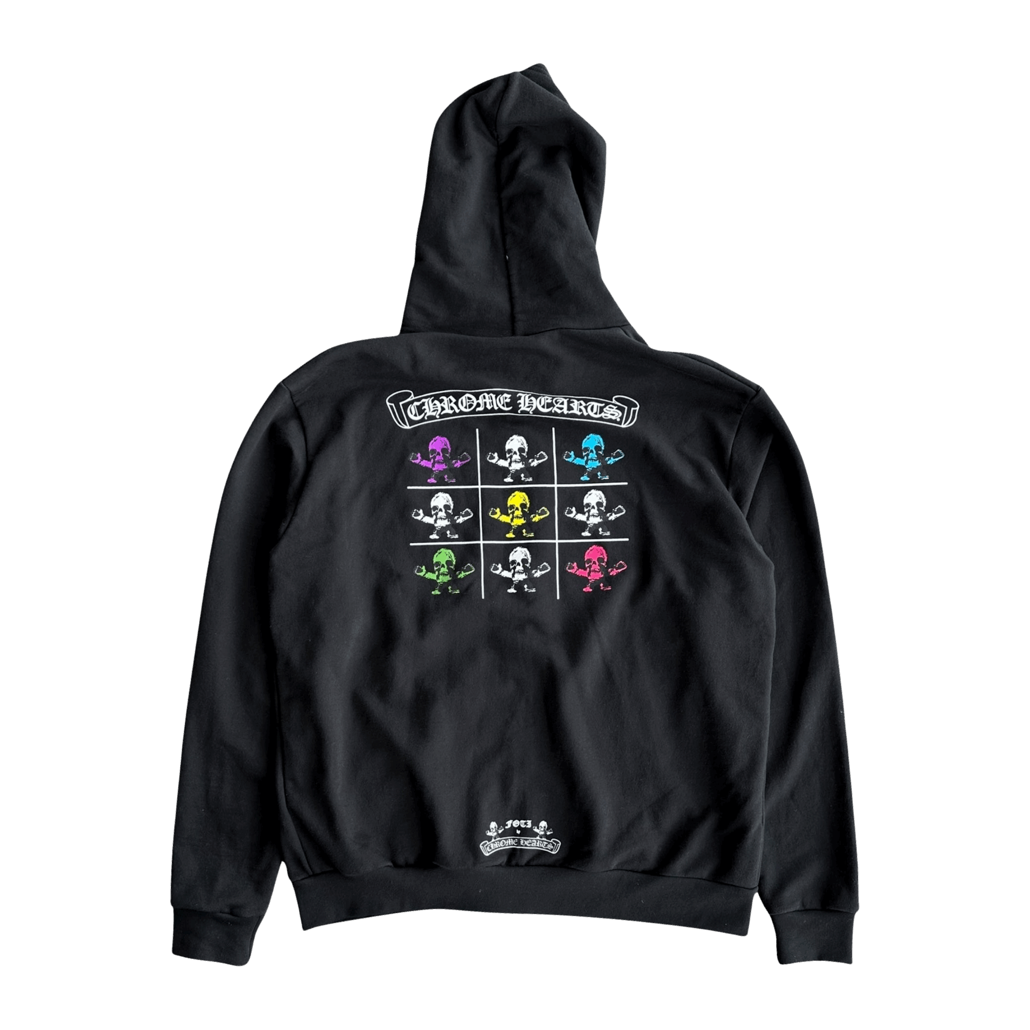 Chrome Hearts Black Multicolor Foti Zip Up Hoodie