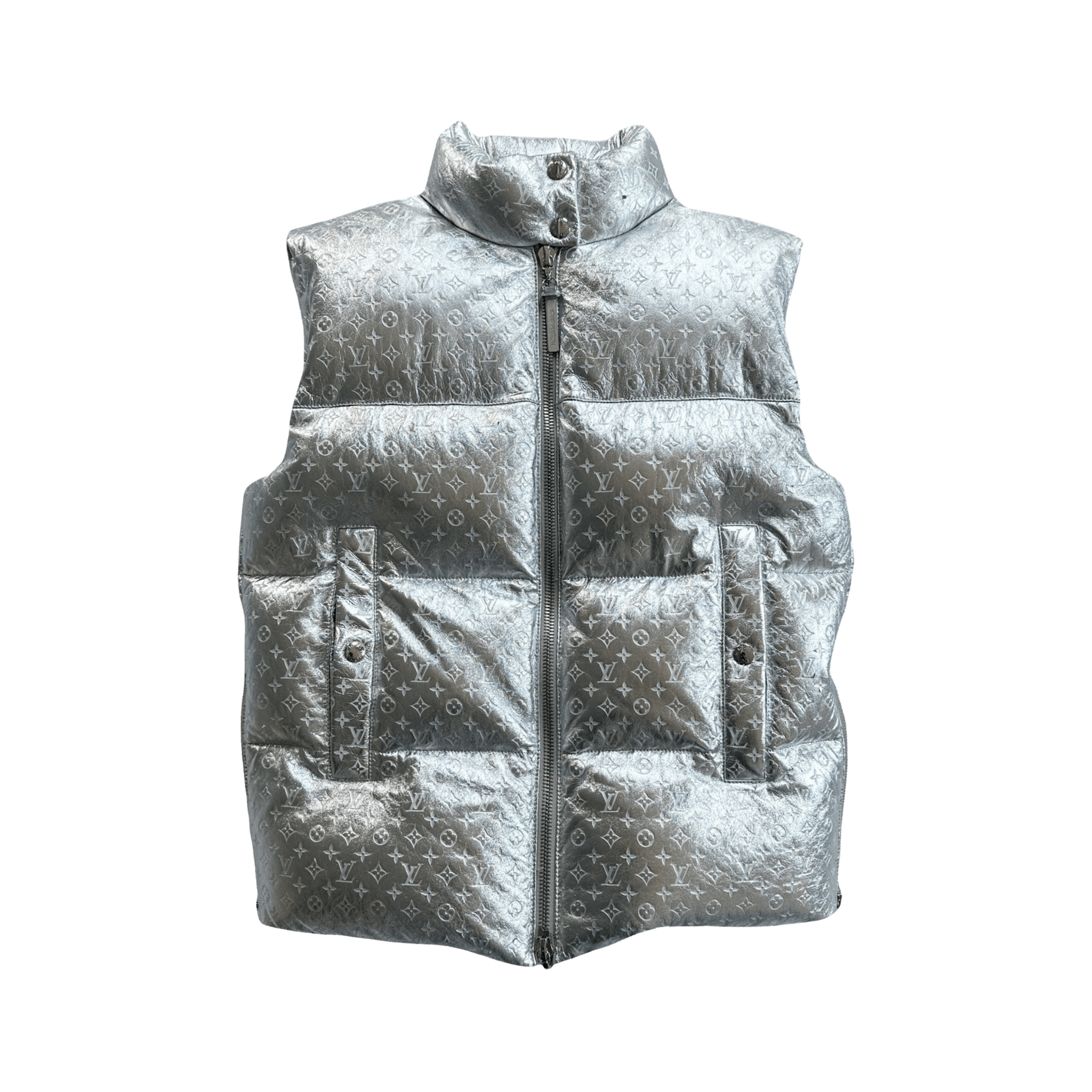 Louis Vuitton Silver Embossed Monogram Woman's Vest