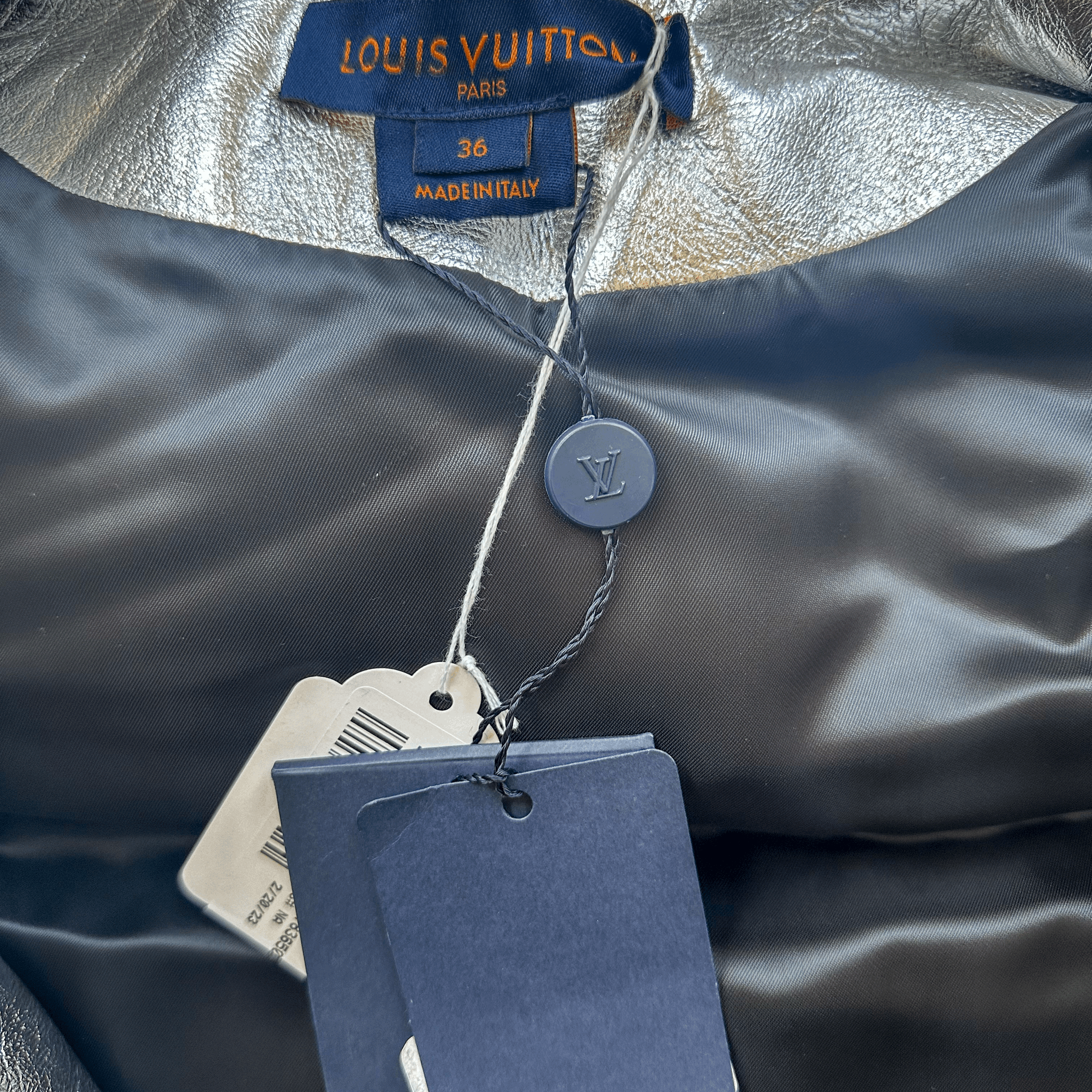 Louis Vuitton Silver Embossed Monogram Woman's Vest
