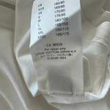 Louis Vuitton White & Blue LV Stitch Logo T-Shirt