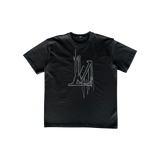 Louis Vuitton Black & White Frequency Embroidered T-Shirt