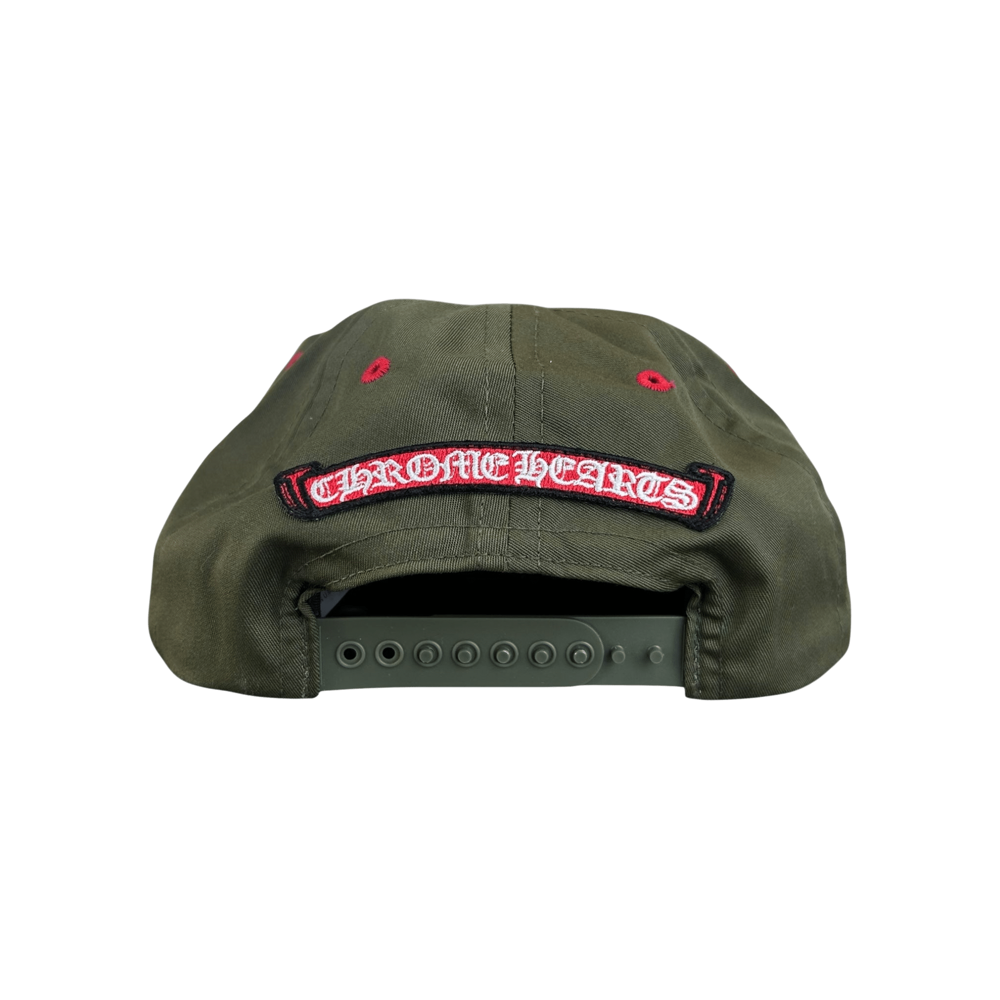 Chrome Hearts Olive & White Triple Cross Embroidered Hat - Morely TrendsChrome Hearts Type here:)