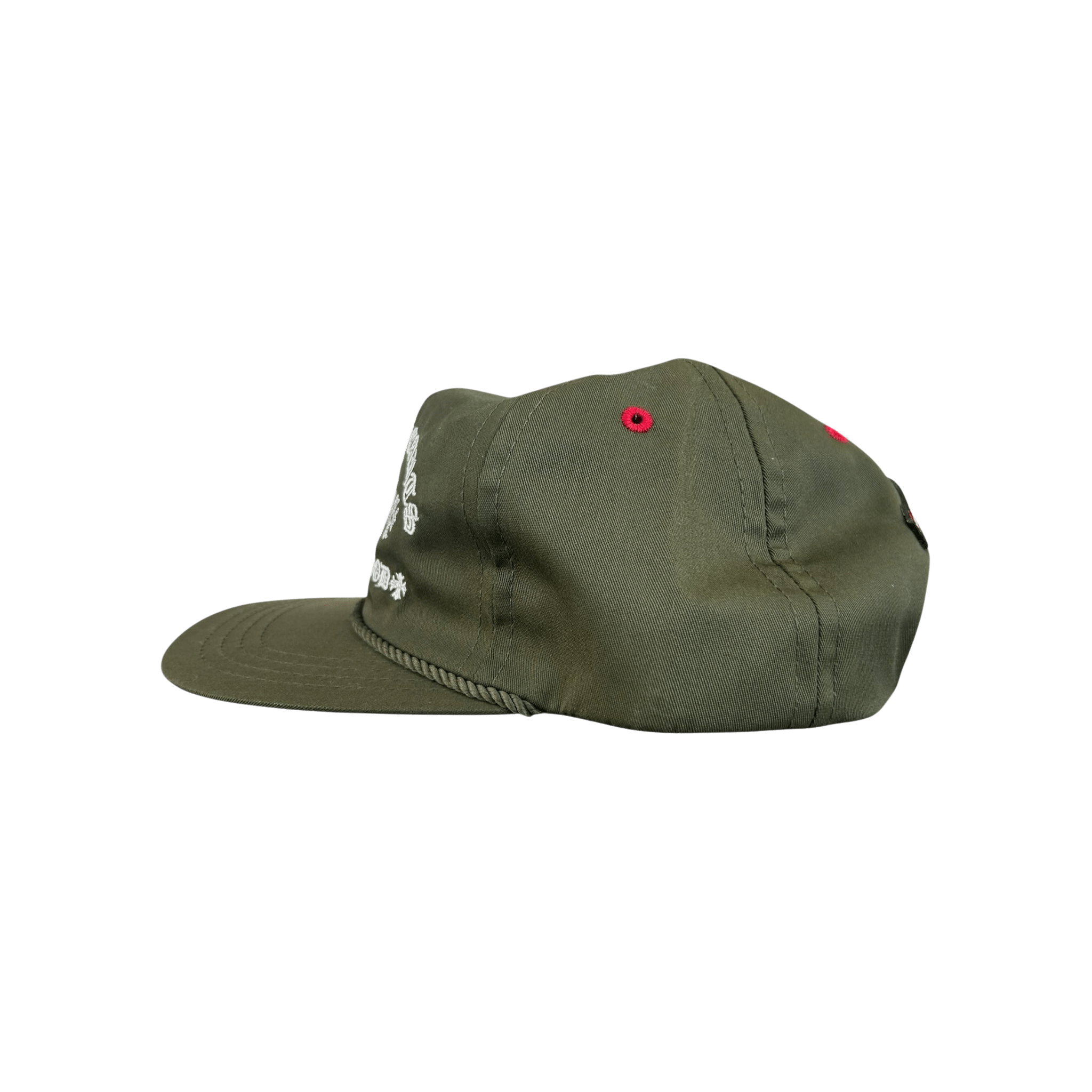 Chrome Hearts Olive & White Triple Cross Embroidered Hat - Morely TrendsChrome Hearts Type here:)