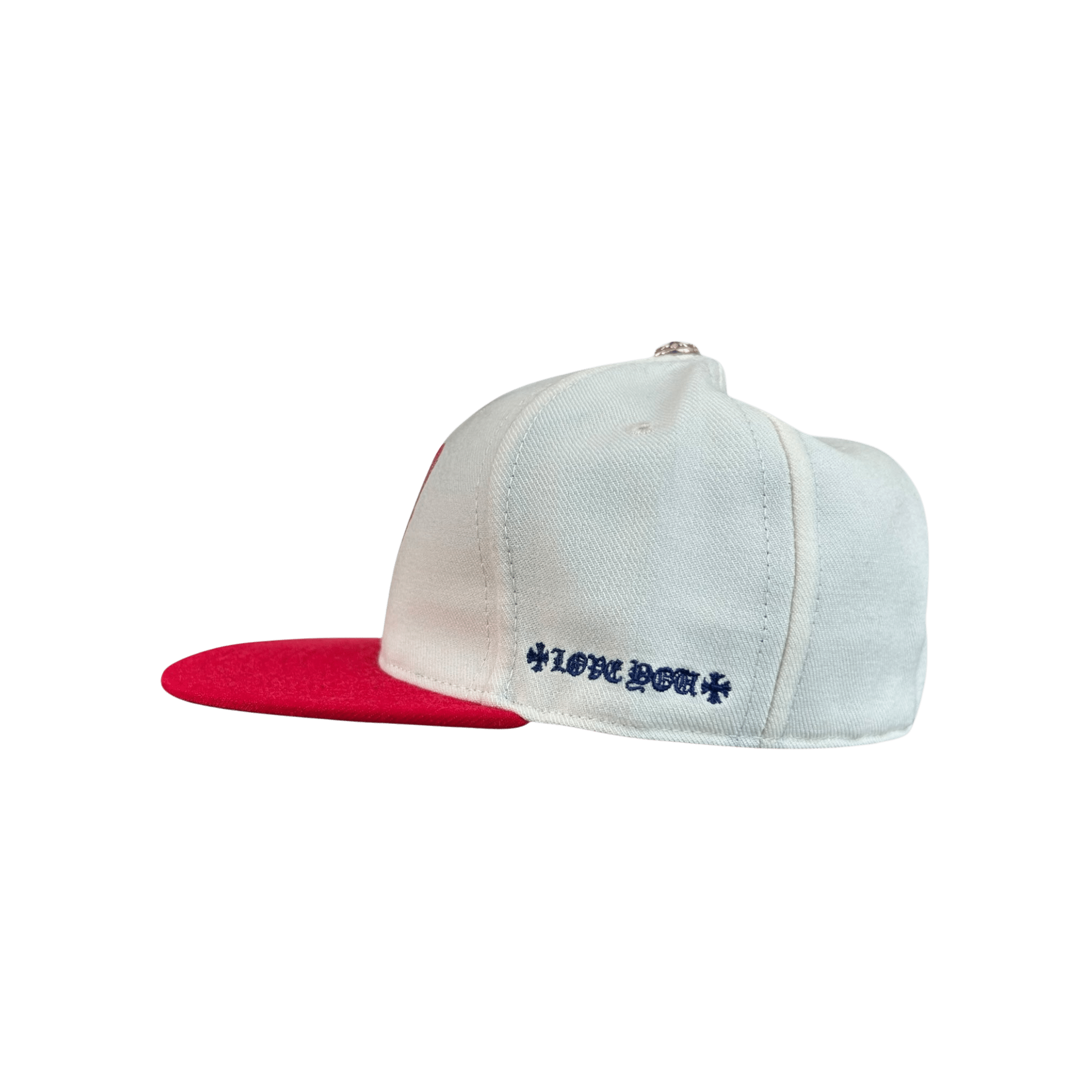 Chrome Hearts White & Red Heart Logo Fitted Hat - Morely TrendsChrome Hearts Type here:)