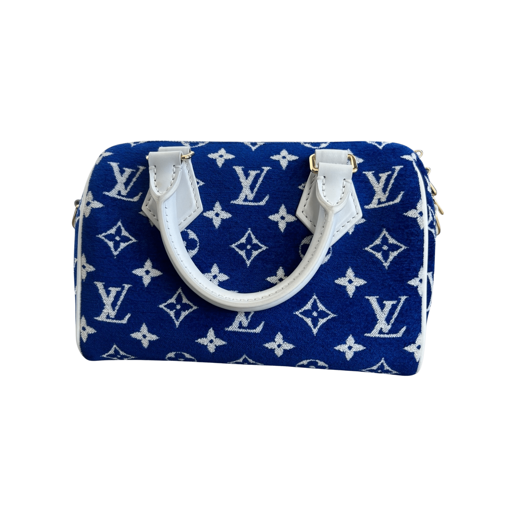 Louis Vuitton Blue & White Tennis Monogram Speedy 20 - Morely TrendsLouis Vuitton Type here:)