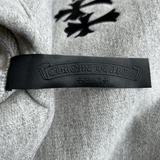 Chrome Hearts Grey & Black Triple Cross CH Logo Embroidered Hoodie - Morely TrendsChrome Hearts Type here:)