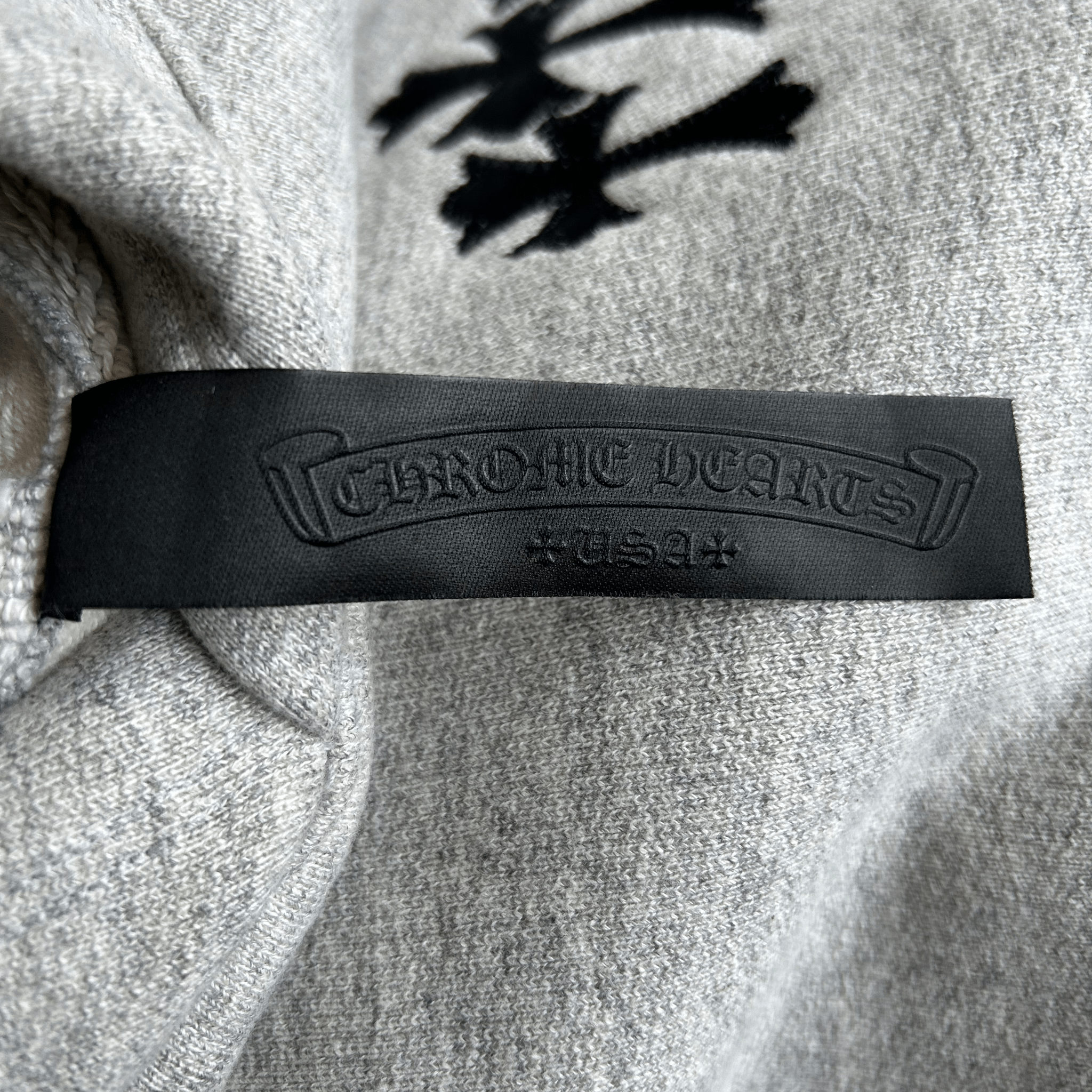 Chrome Hearts Grey & Black Triple Cross CH Logo Embroidered Hoodie - Morely TrendsChrome Hearts Type here:)