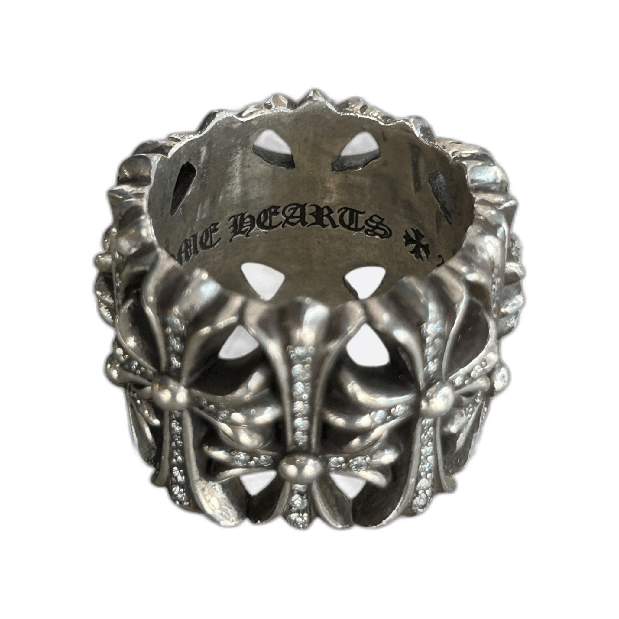 Chrome Hearts Silver & Diamond Cemetery Ring - Morely TrendsChrome Hearts Type here:)
