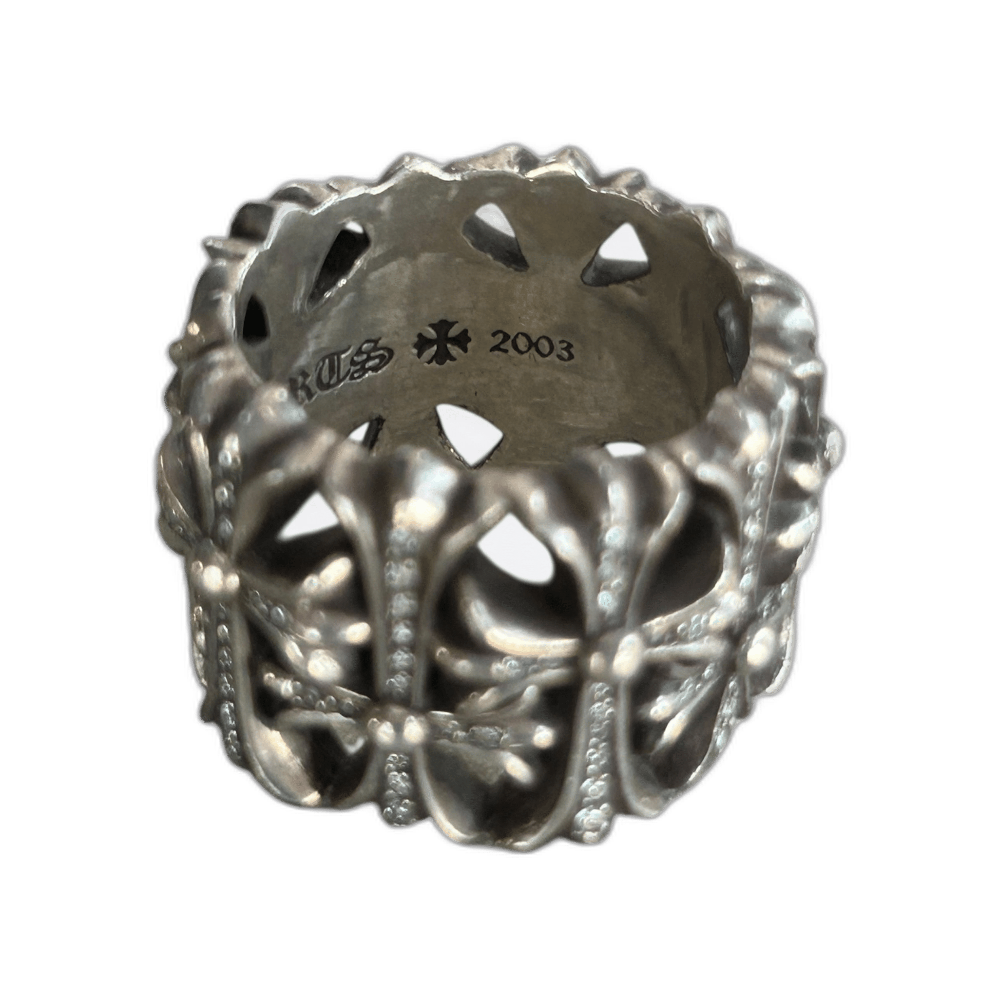 Chrome Hearts Silver & Diamond Cemetery Ring - Morely TrendsChrome Hearts Type here:)
