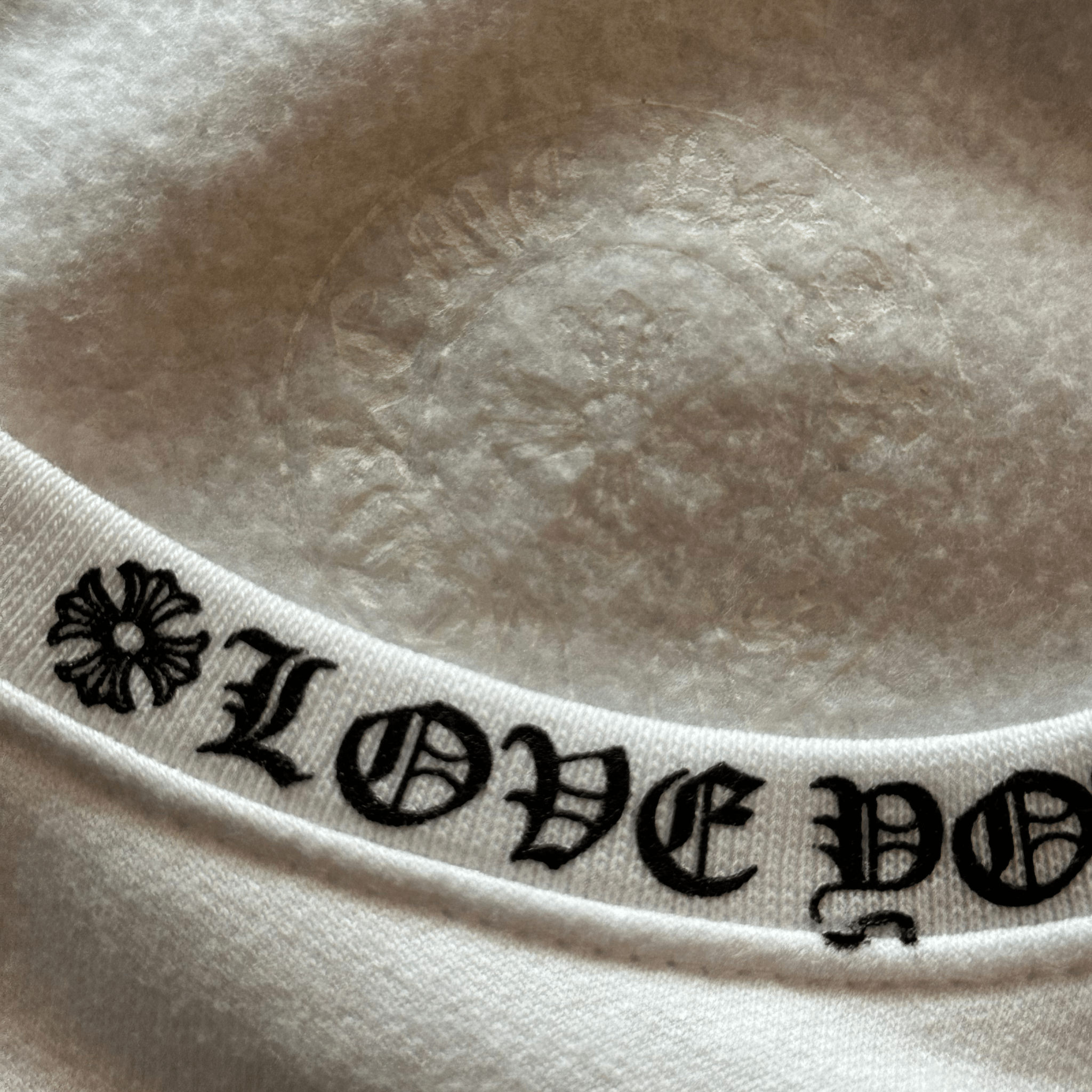 Chrome Hearts White & Black Love You Neck Logo Sweater - Morely TrendsChrome Hearts Type here:)