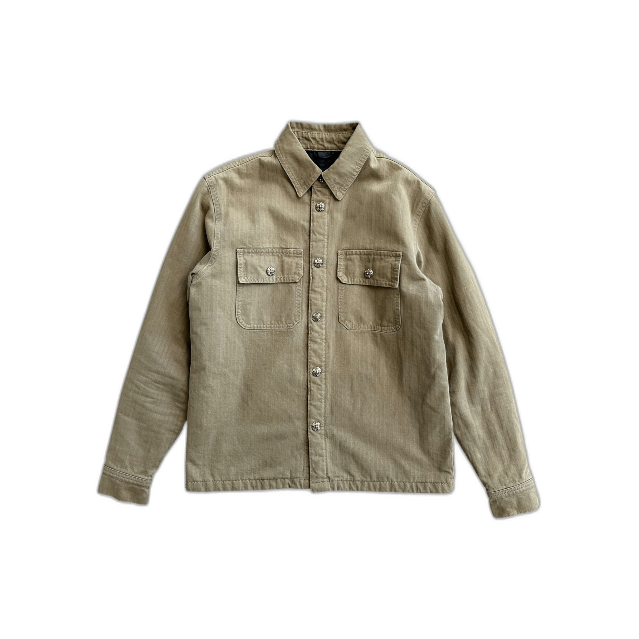 Chrome Hearts Tan Herringbone Quilted Jacket - Morely TrendsChrome Hearts Type here:)