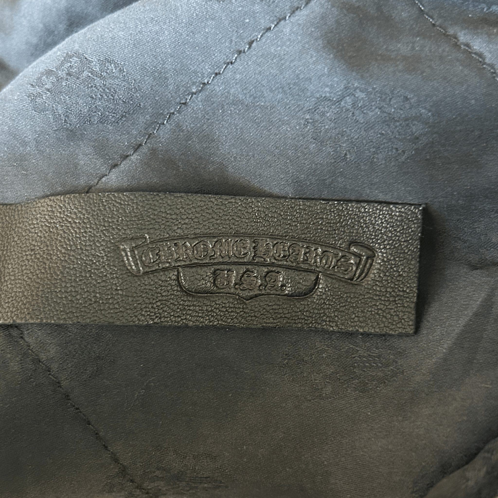 Chrome Hearts Tan Herringbone Quilted Jacket - Morely TrendsChrome Hearts Type here:)
