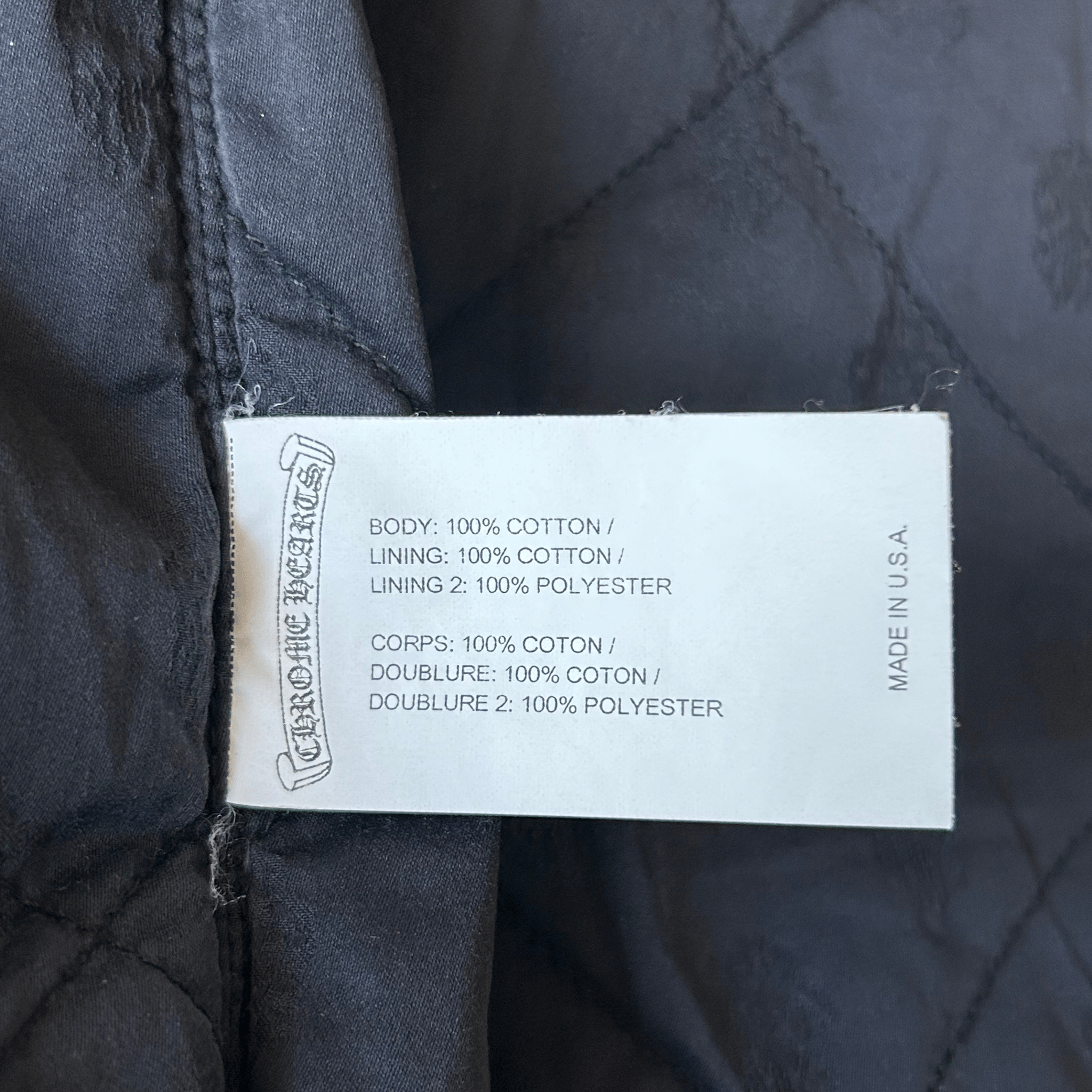 Chrome Hearts Tan Herringbone Quilted Jacket - Morely TrendsChrome Hearts Type here:)