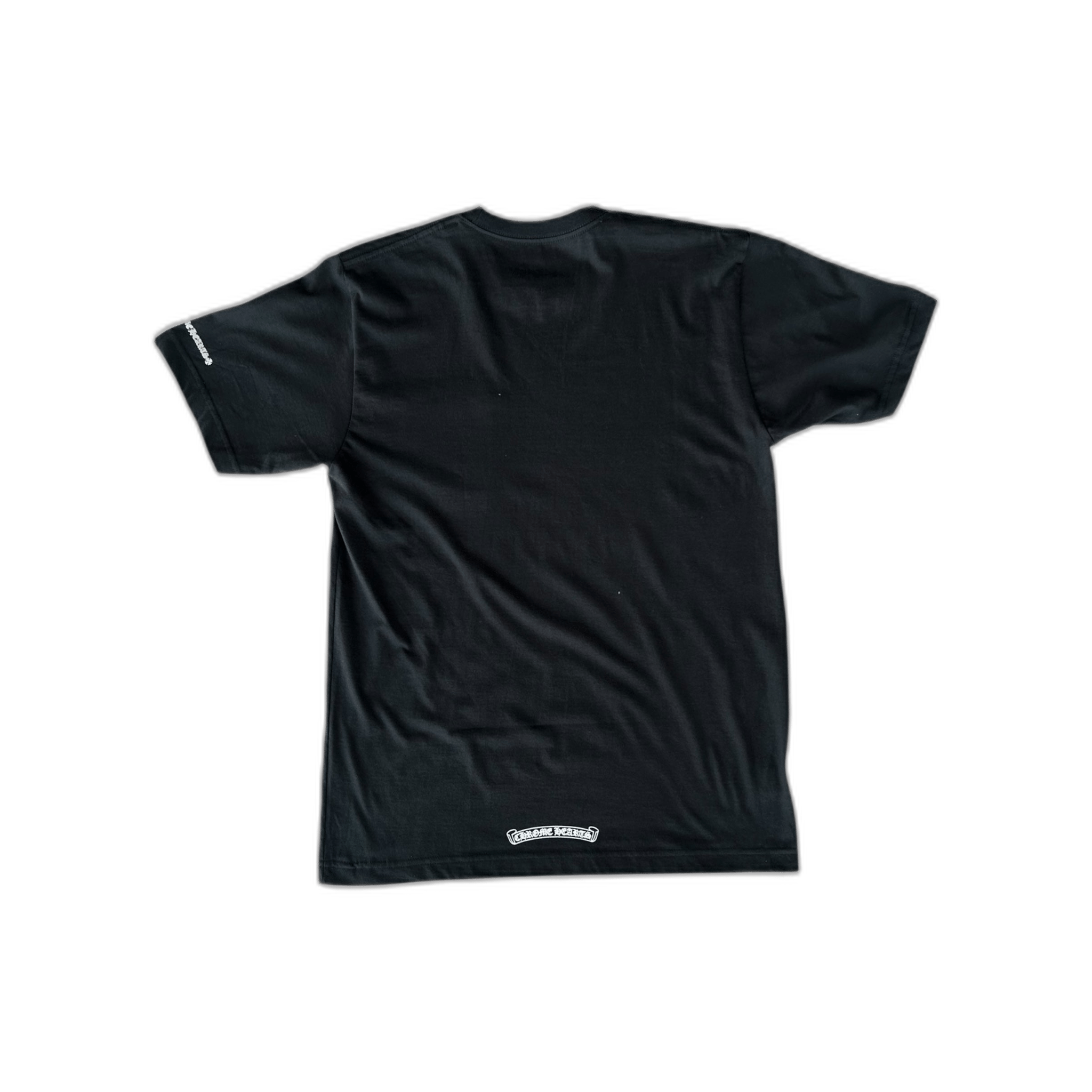 Chrome Hearts Black & White Neck Logo T-Shirt - Morely TrendsChrome Hearts Type here:)
