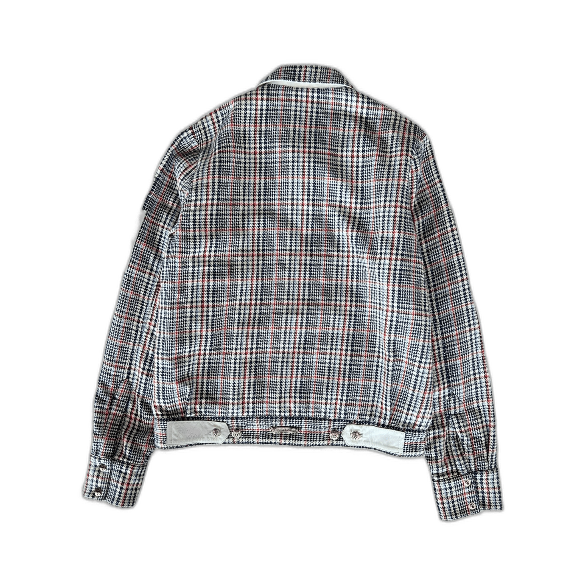 Chrome Hearts White Cross Patch Plaid Jacket - Morely TrendsChrome Hearts Type here:)