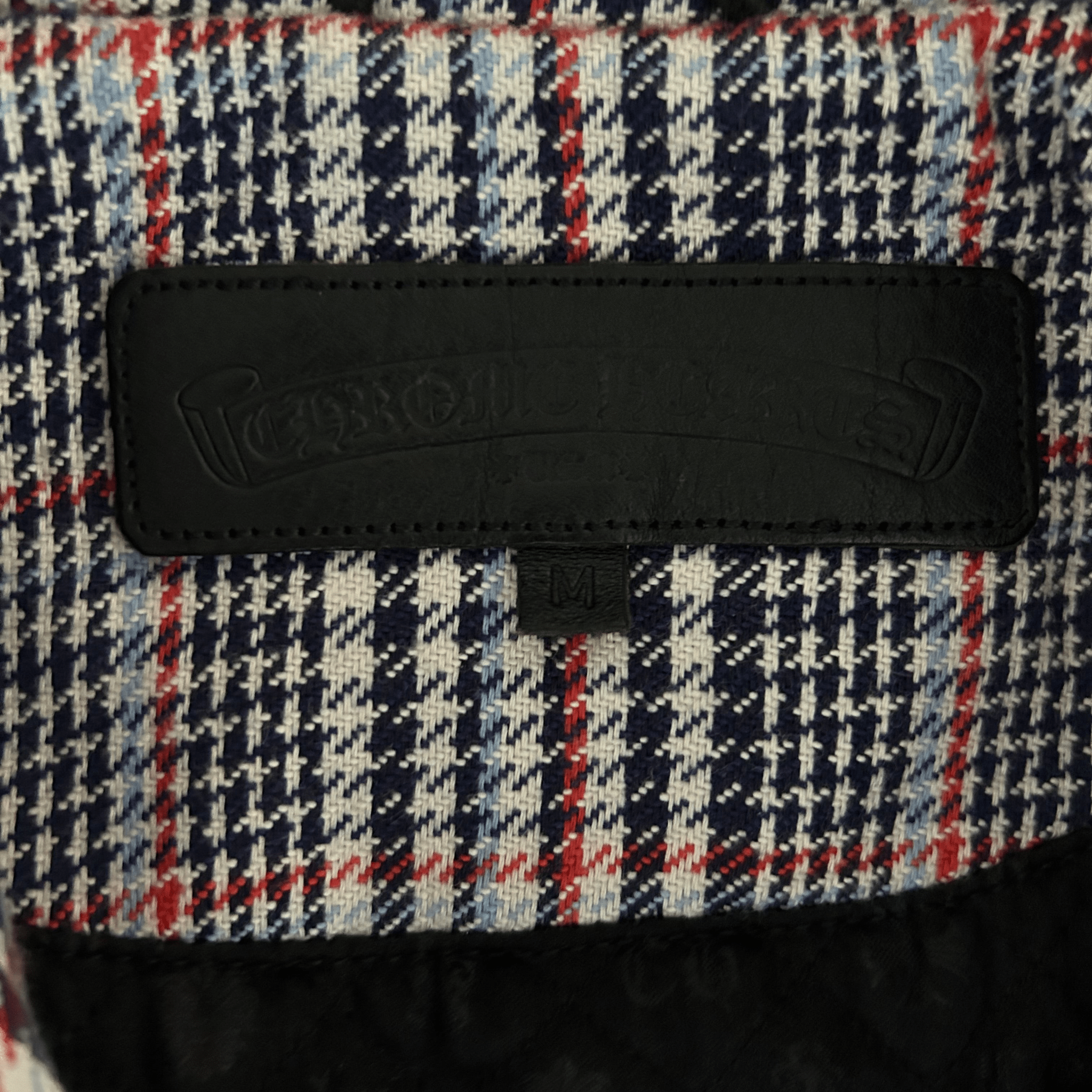 Chrome Hearts White Cross Patch Plaid Jacket - Morely TrendsChrome Hearts Type here:)