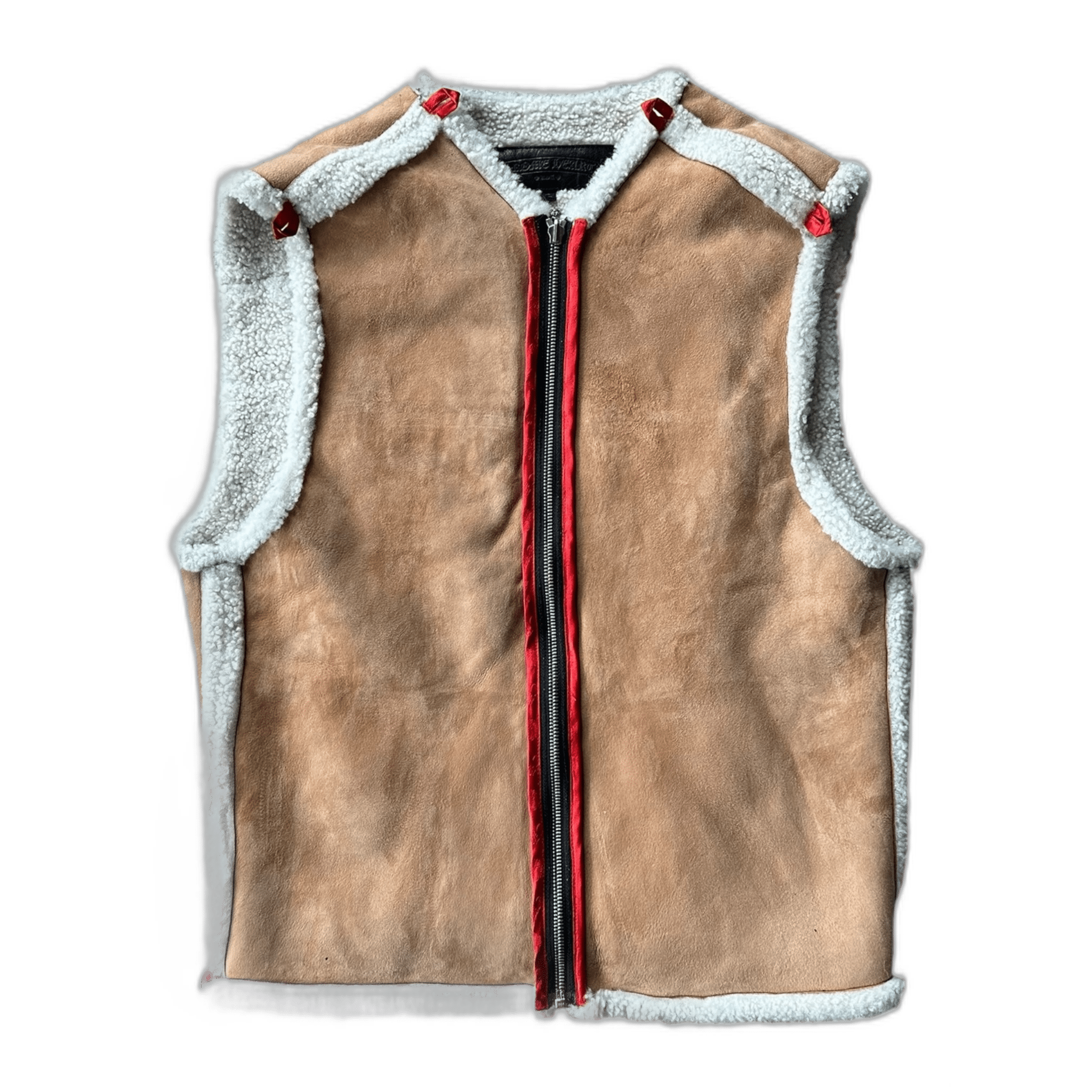 Chrome Hearts Levis Blue & Multicolor Cross Patch Denim Sherpa Jacket - Morely TrendsChrome Hearts Type here:)