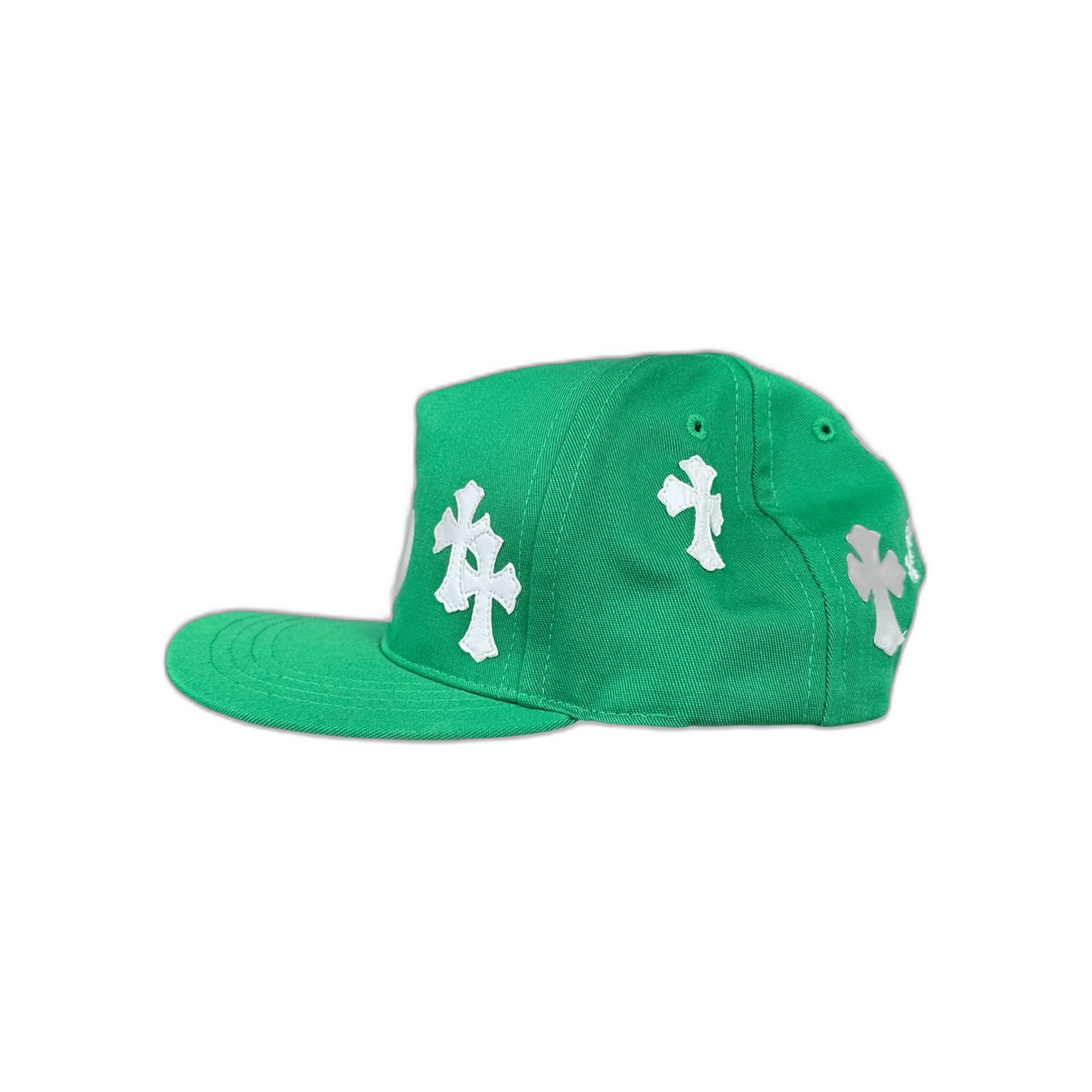 Chrome Hearts Green & White Cross Patch Hat - Morely TrendsChrome Hearts Type here:)