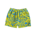Chrome Hearts Yellow & Blue Print Towel Shorts - Morely TrendsChrome Hearts Type here:)