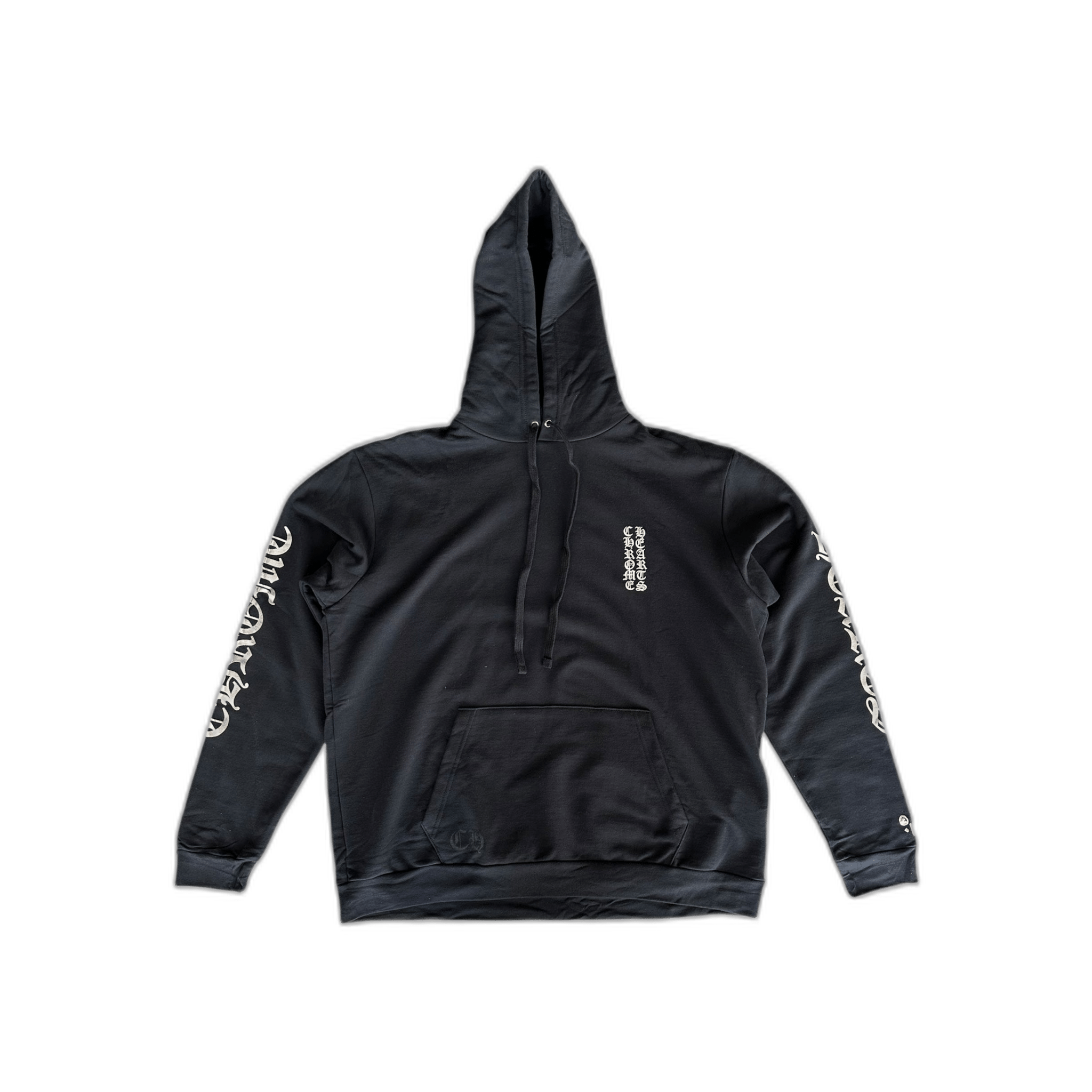 Chrome Hearts Black & Silver Script Logo Hoodie - Morely TrendsChrome Hearts Type here:)