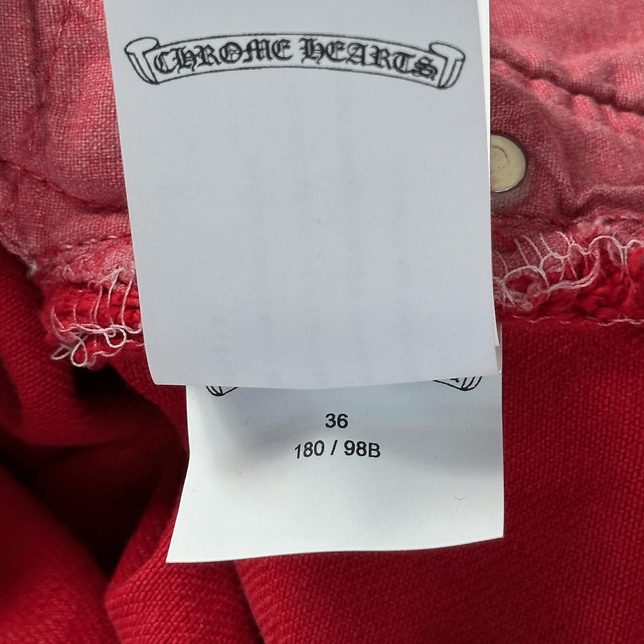 Chrome Hearts Red Large Cross Patch Jeans - Morely TrendsChrome Hearts Type here:)