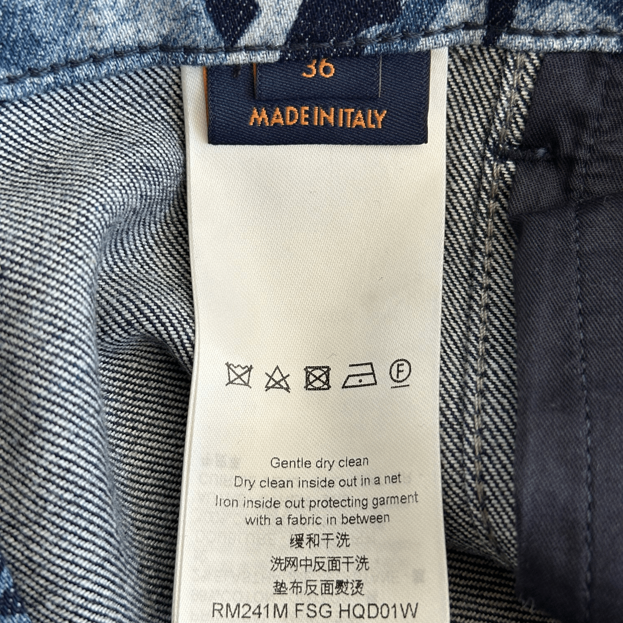 Louis Vuitton Blue Floral Monogram Jeans - Morely TrendsLouis Vuitton Type here:)