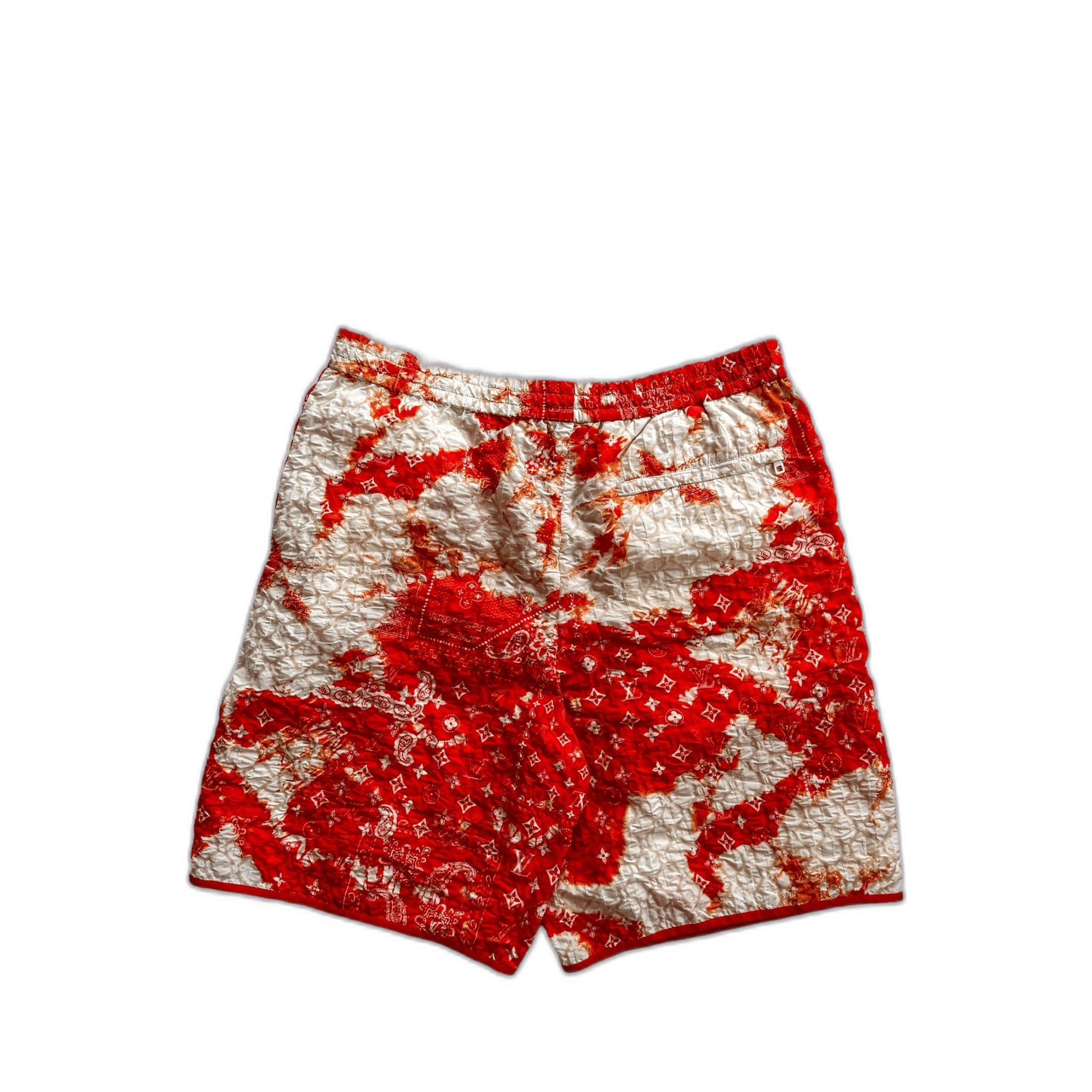 Louis Vuitton Orange Bandana Bleached Track Shorts - Morely TrendsLouis Vuitton Type here:)