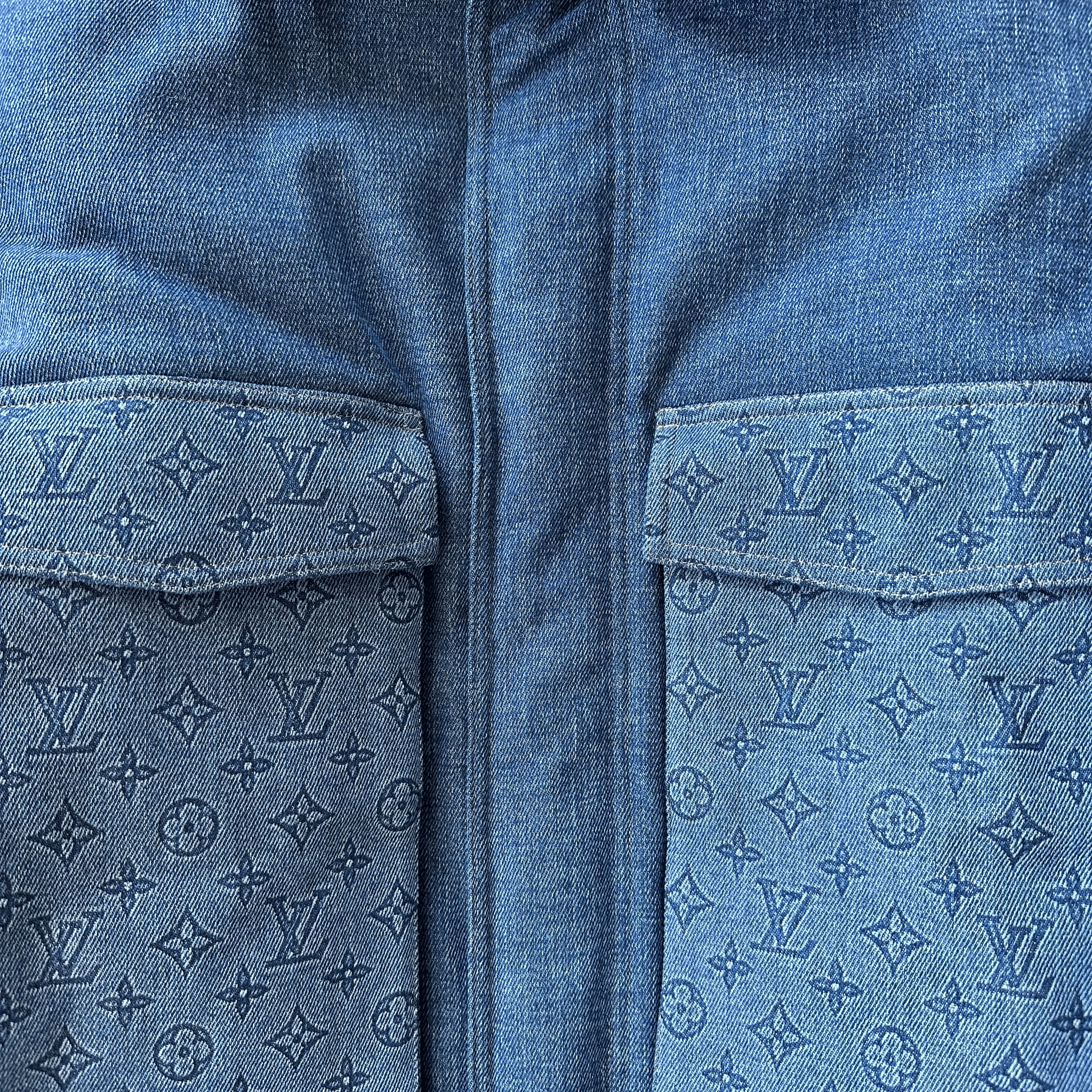 Louis Vuitton Blue Monogram Padded Denim Jacket - Morely TrendsLouis Vuitton Type here:)