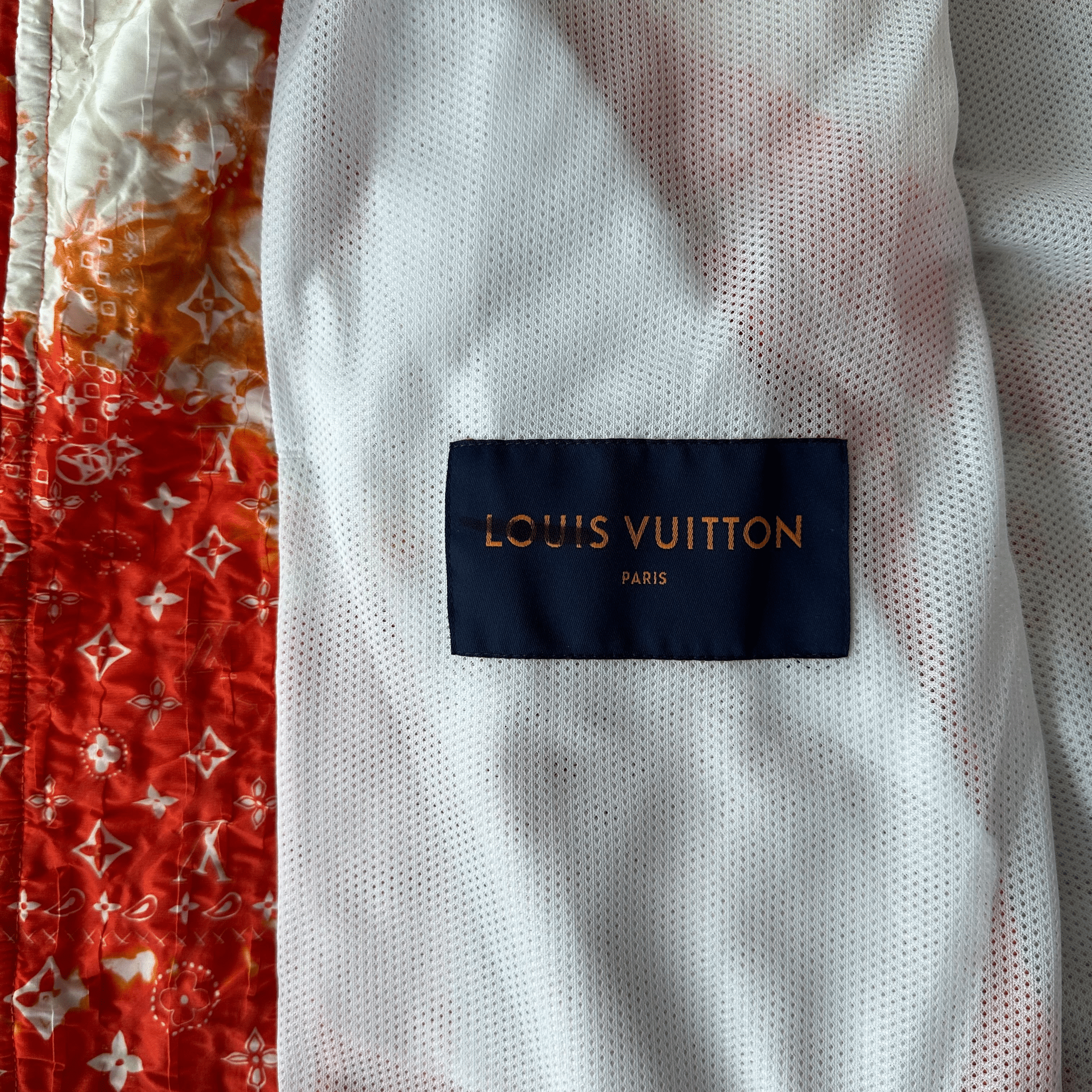 Louis Vuitton Orange Bleached Bandana Monogram Jacket - Morely TrendsLouis Vuitton Type here:)