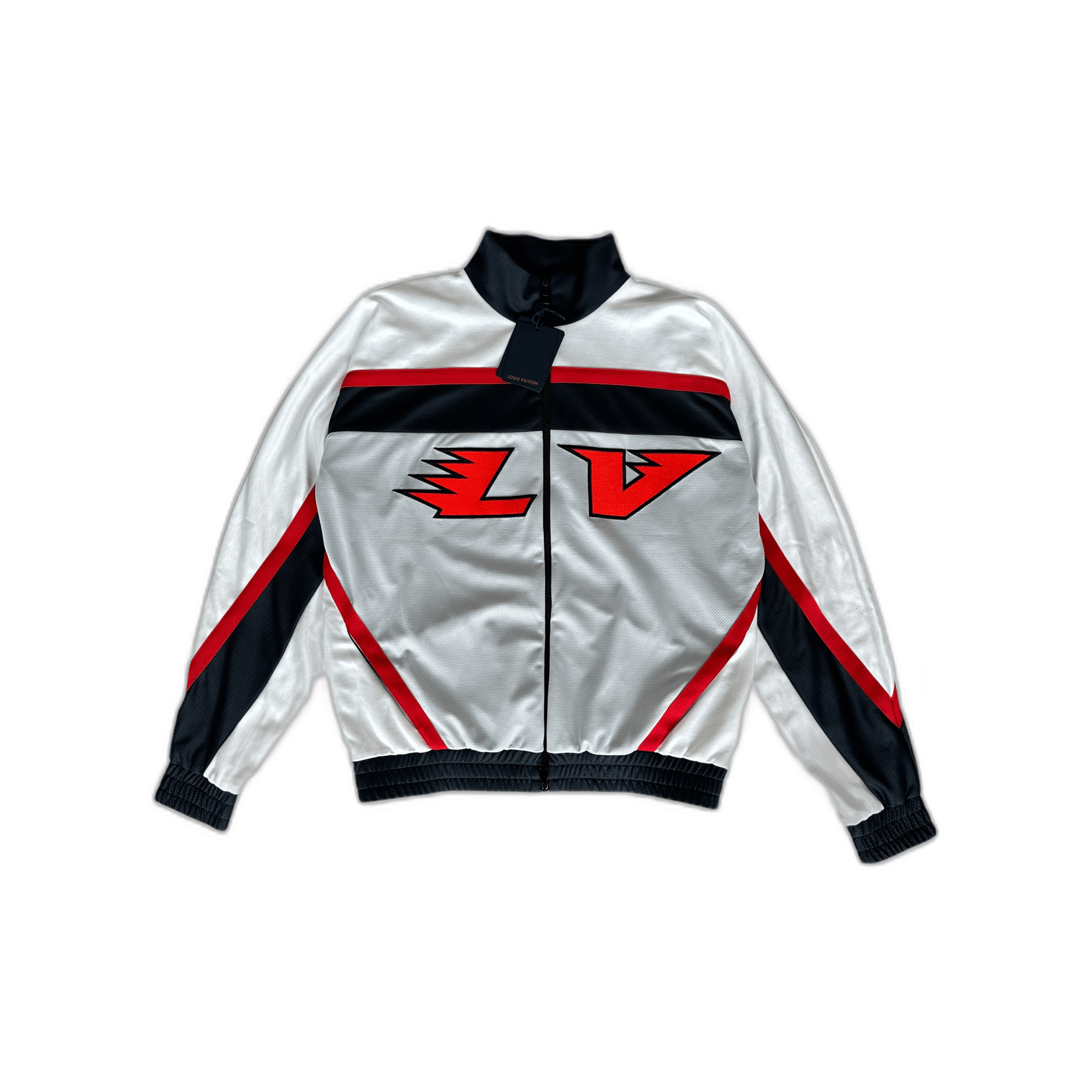 Louis Vuitton White & Red Track Jacket - Morely TrendsLouis Vuitton Type here:)