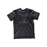Louis Vuitton Black & White LV Stitch Logo T-Shirt - Morely TrendsLouis Vuitton Type here:)