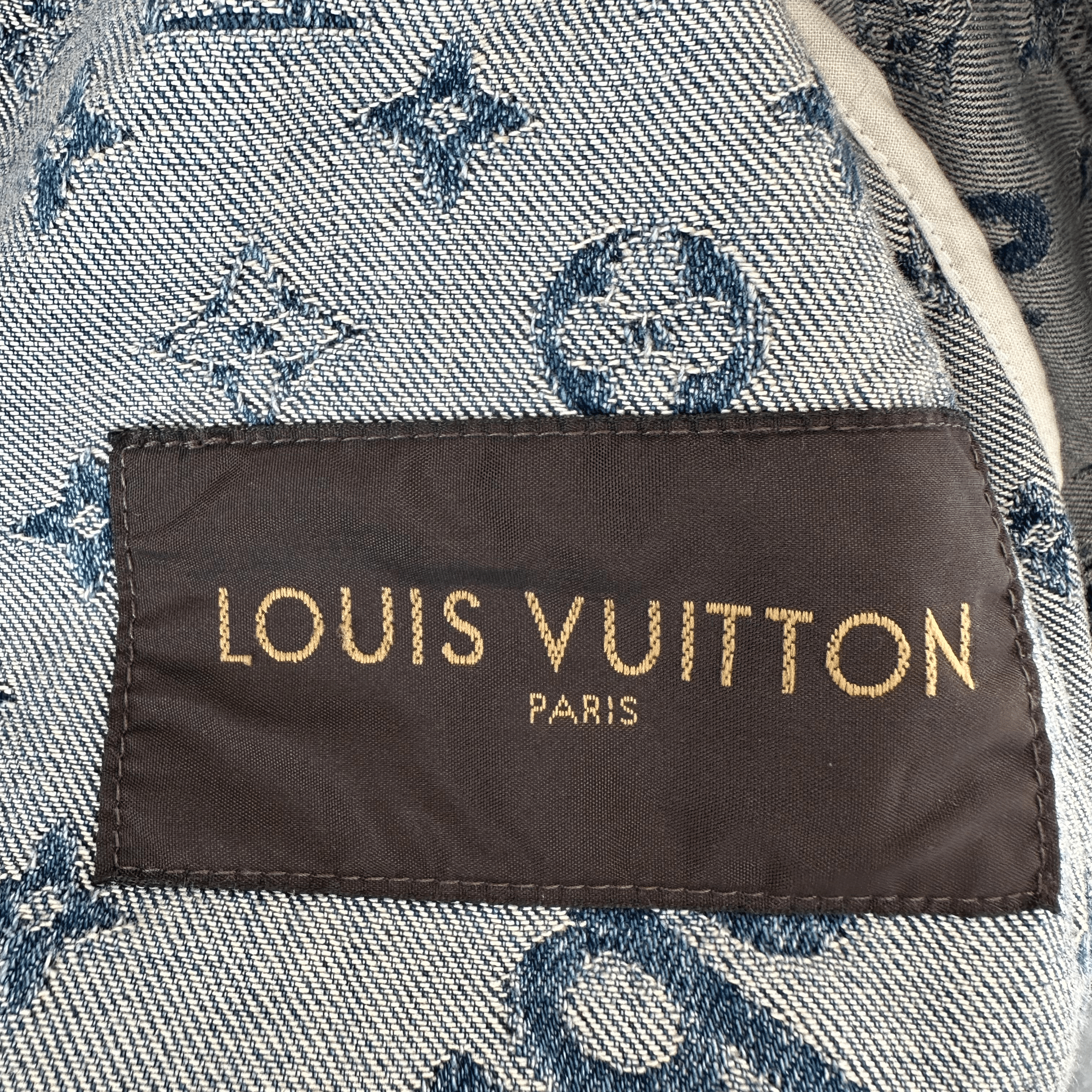 Louis Vuitton Supreme Blue & White Monogram Denim Jacket - Morely TrendsLouis Vuitton Type here:)