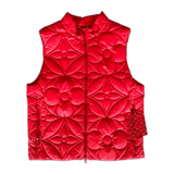 Louis Vuitton Red Flower Monogram Puffer Vest - Morely TrendsLouis Vuitton Type here:)