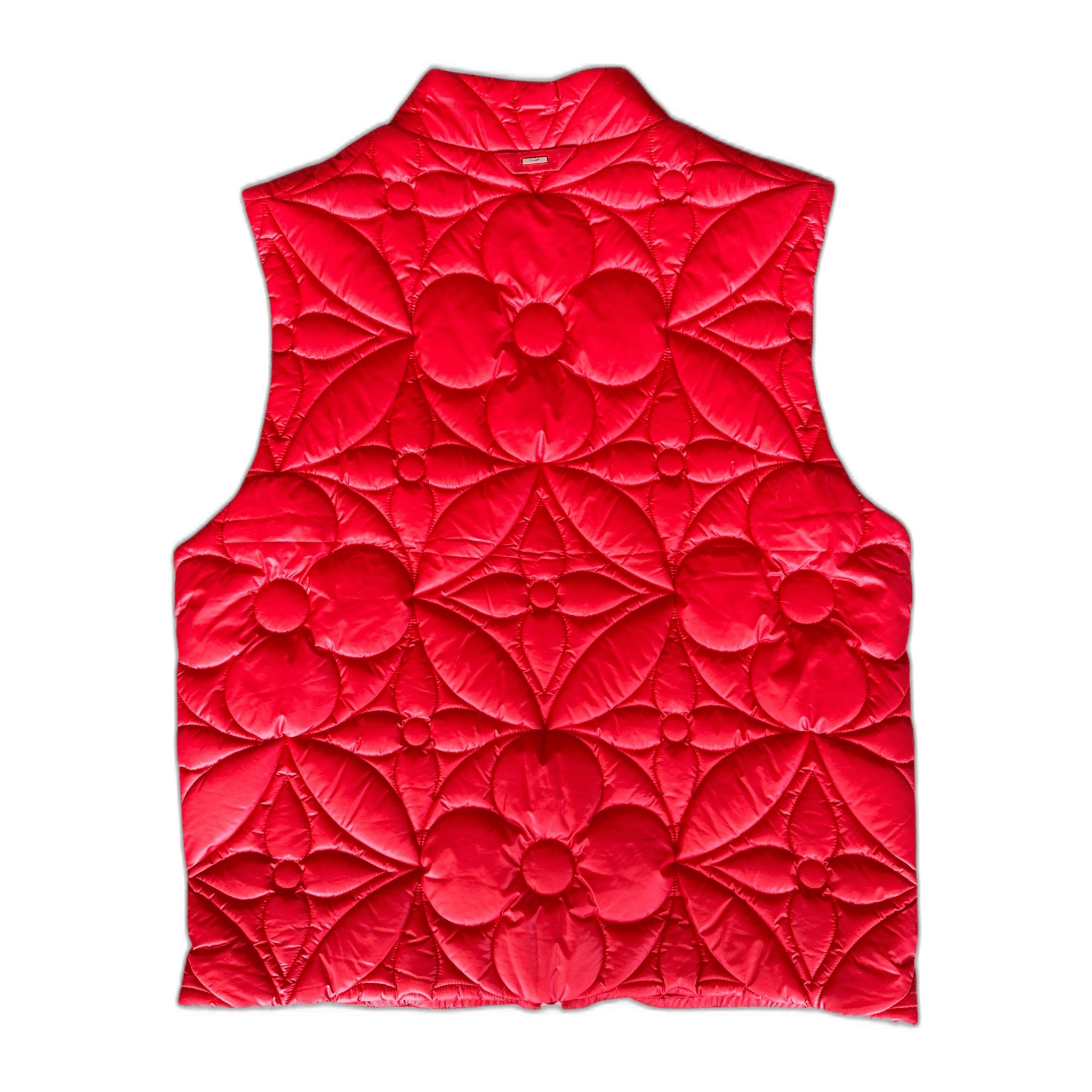 Louis Vuitton Red Flower Monogram Puffer Vest - Morely TrendsLouis Vuitton Type here:)