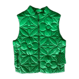 Louis Vuitton Green Flower Monogram Puffer Vest - Morely TrendsLouis Vuitton Type here:)