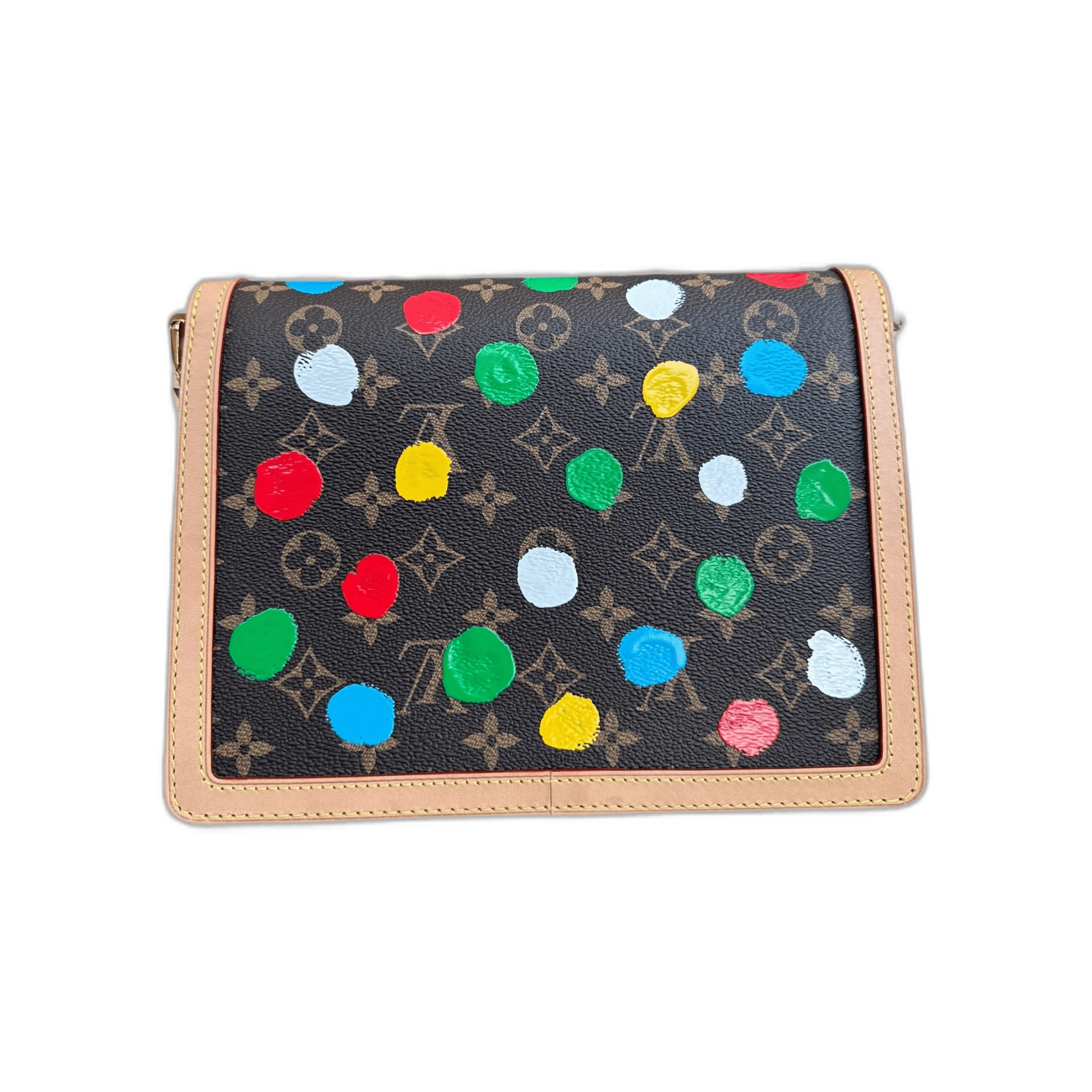 Louis Vuitton Yayoi Kusama Brown & Multicolor Polka Dot Monogram Dauphine - Morely TrendsLouis Vuitton Type here:)