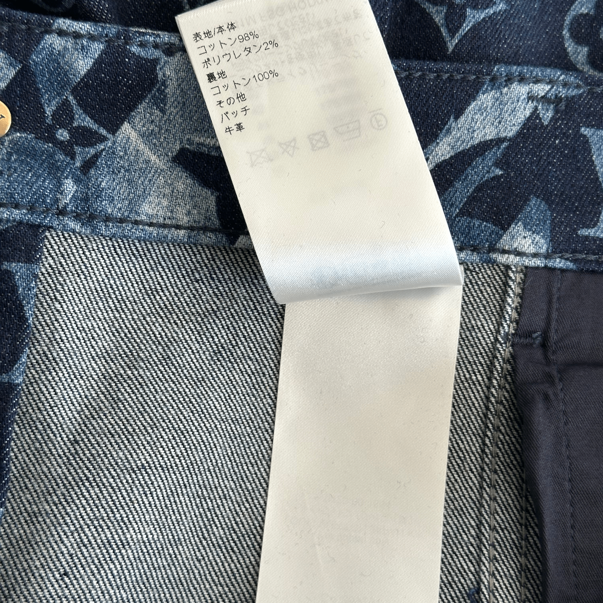 Louis Vuitton Blue Floral Monogram Jeans - Morely TrendsLouis Vuitton Type here:)