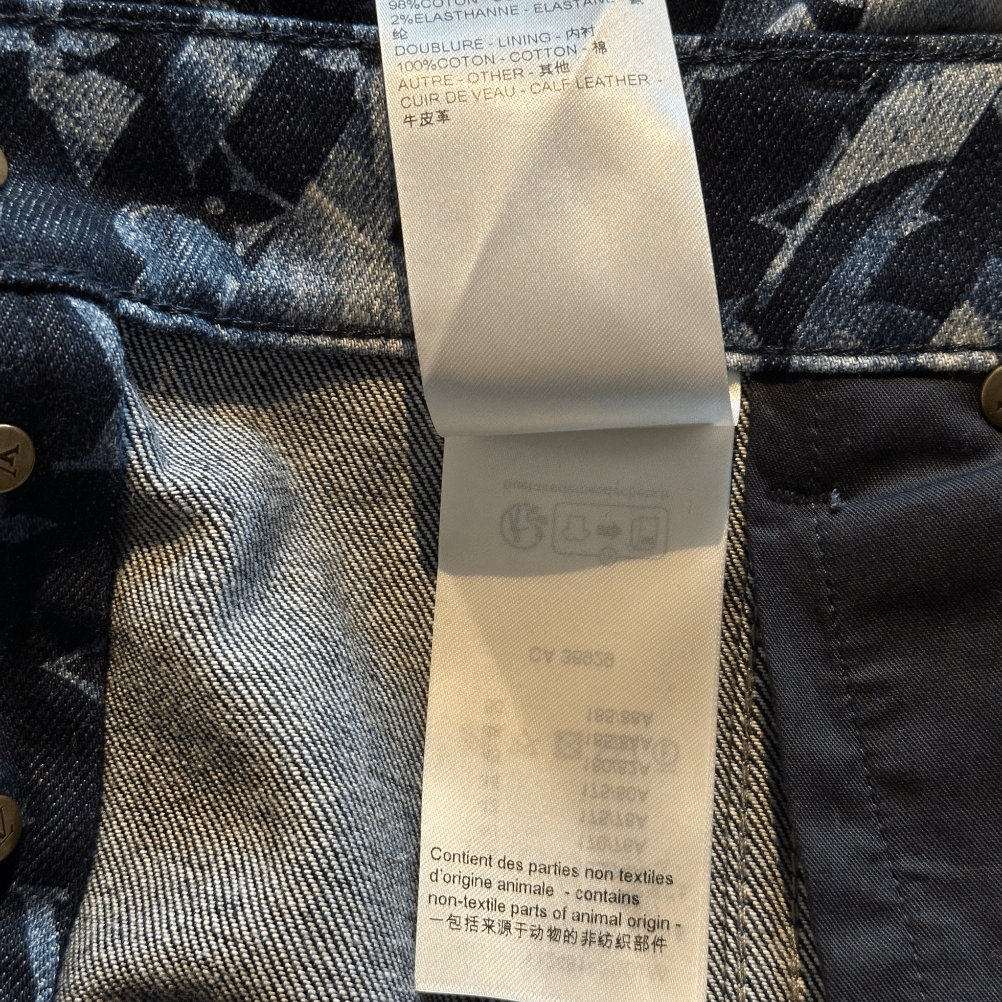 Louis Vuitton Blue Floral Monogram Jeans - Morely TrendsLouis Vuitton Type here:)