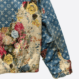 Louis Vuitton Blue Monogram Distressed Floral Workwear Jacket - Morely TrendsLouis Vuitton Type here:)