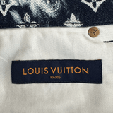 Louis Vuitton Blue Bleached Bandana Monogram Denim Shorts - Morely TrendsLouis Vuitton Type here:)
