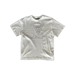 Louis Vuitton White & Blue LV Stitch Logo T-Shirt - Morely TrendsLouis Vuitton Type here:)