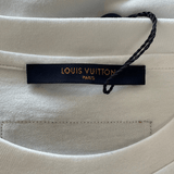 Louis Vuitton White & Blue LV Stitch Logo T-Shirt - Morely TrendsLouis Vuitton Type here:)