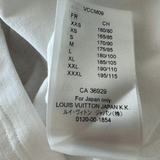 Louis Vuitton White & Blue LV Stitch Logo T-Shirt - Morely TrendsLouis Vuitton Type here:)