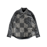 Louis Vuitton Nigo Grey Giant Damier Monogram Button Up Shirt - Morely TrendsLouis Vuitton Type here:)