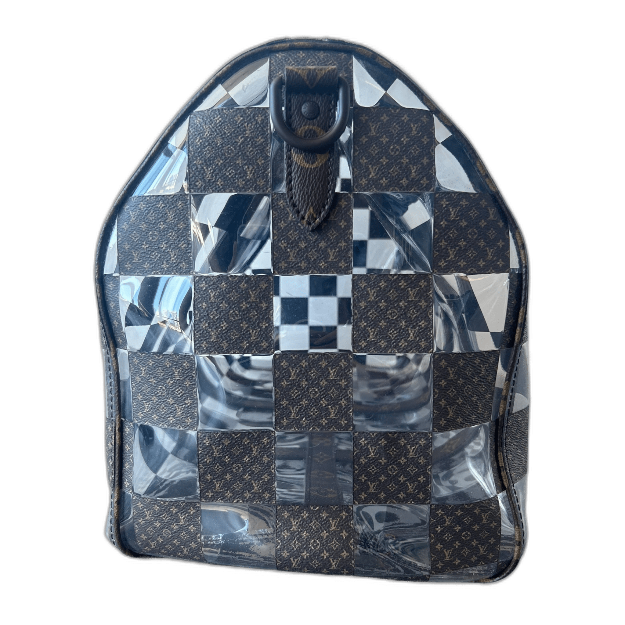 Louis Vuitton Transparent Brown Chess Monogram Keepall 50 - Morely TrendsLouis Vuitton Type here:)
