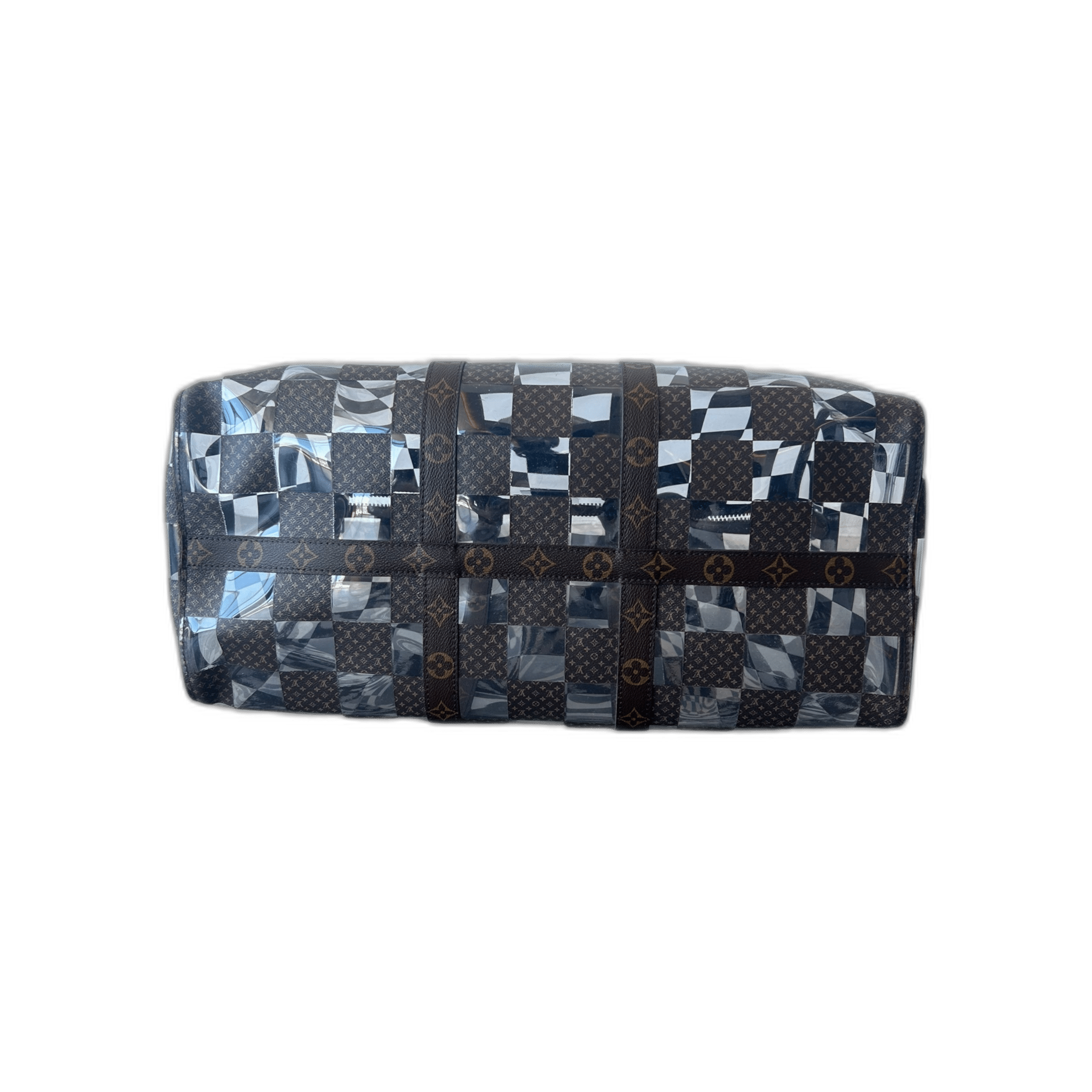 Louis Vuitton Transparent Brown Chess Monogram Keepall 50 - Morely TrendsLouis Vuitton Type here:)