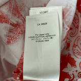 Louis Vuitton Red Bandana Bleached Short Sleeve Button Up Shirt - Morely TrendsLouis Vuitton Type here:)