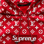 Louis Vuitton Supreme Red Monogram Box Logo Hoodie - Morely TrendsLouis Vuitton Type here:)