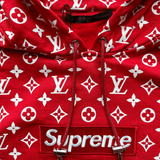 Louis Vuitton Supreme Red Monogram Box Logo Hoodie - Morely TrendsLouis Vuitton Type here:)